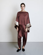 Silk Kimono Blouse - Mocha