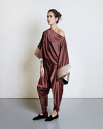 Silk Kimono Blouse - Mocha