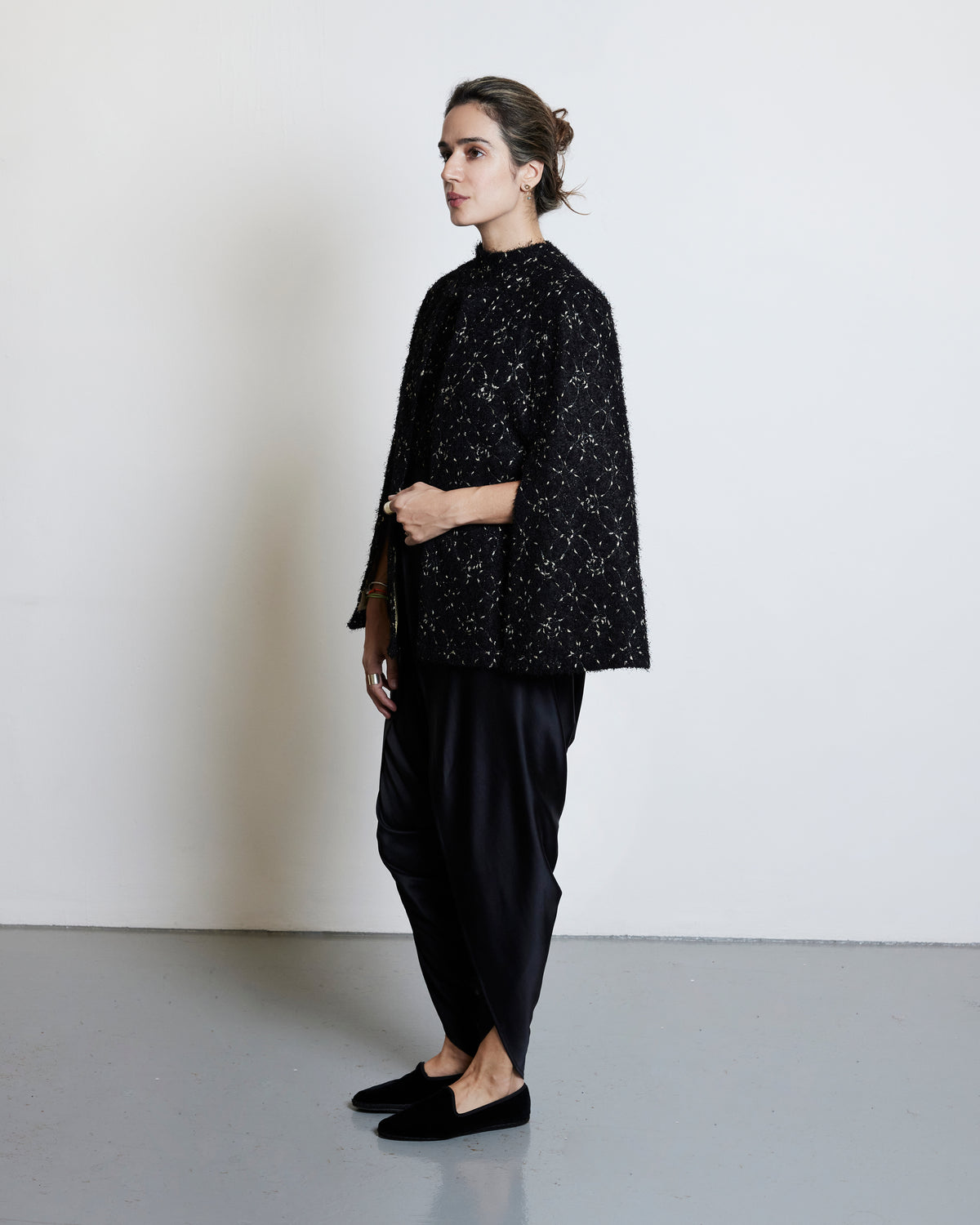 Modern Blazer - Silver Printed