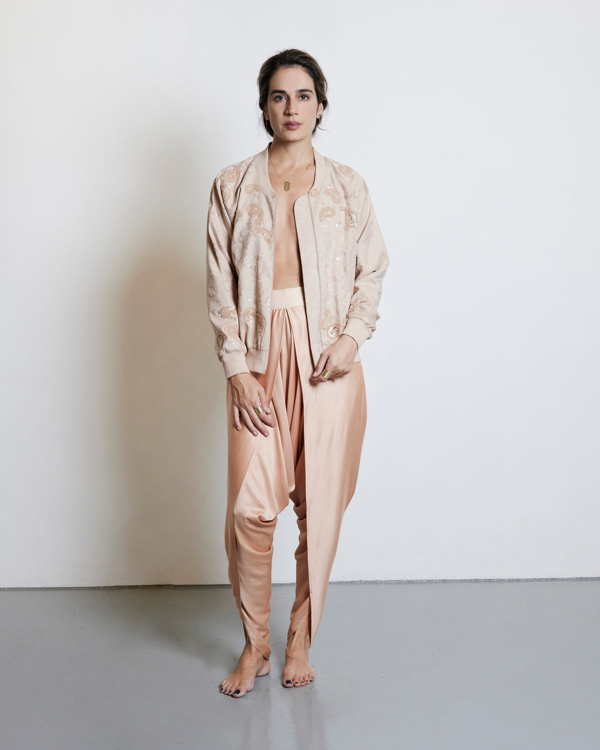 Bomber Jacket - Nude